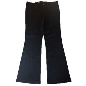 NWT  Mossimo Flare Premium Denim Jeans Women’s Black Mid Rise Trouser Size 8